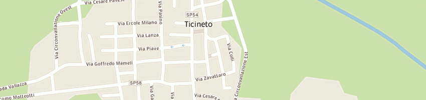 Mappa della impresa associazione sportiva polisportiva ticineto a TICINETO