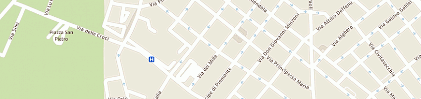 Mappa della impresa cau daniele a SASSARI