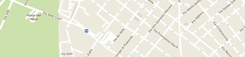 Mappa della impresa matera maurizio a SASSARI