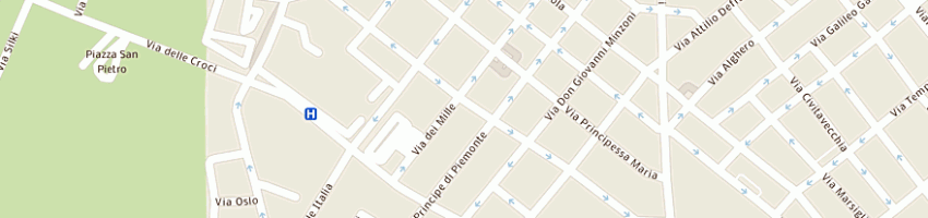 Mappa della impresa centro ortopedico di pinna giacomo a SASSARI