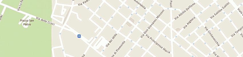 Mappa della impresa agenzia ippica di sassari di patteri giovanni e c snc a SASSARI