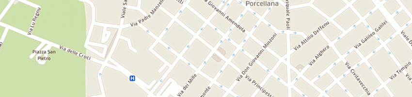 Mappa della impresa mura gino a SASSARI