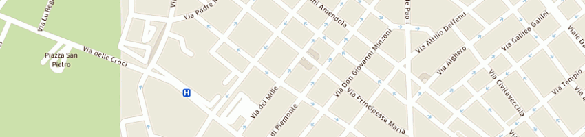 Mappa della impresa sanpaolo imi spa a SASSARI