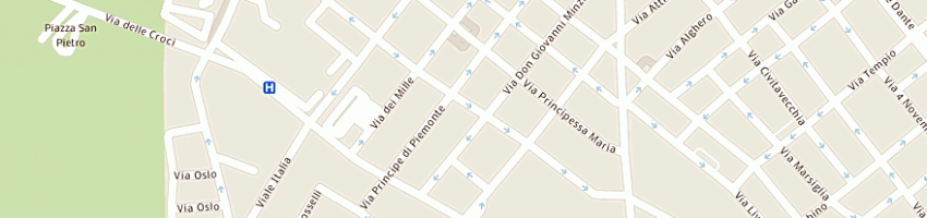 Mappa della impresa soprintendenza beni ambientali architettonici artistici e storici a SASSARI