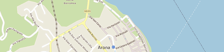 Mappa della impresa enoteca il grappolo srl a ARONA