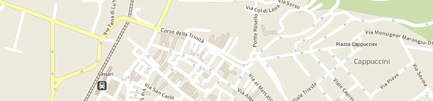 Mappa della impresa sanna antonella a SASSARI