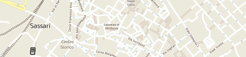 Mappa della impresa soprintendenza beni architettonici ambientartiststorici a SASSARI