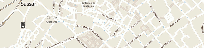 Mappa della impresa il segno coopuniversitaria a rl a SASSARI