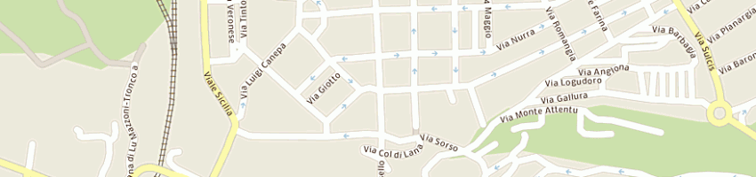 Mappa della impresa studio del monte srl a SASSARI