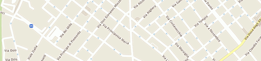 Mappa della impresa pinna antonio a SASSARI