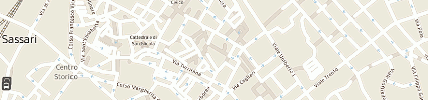 Mappa della impresa tedde piero a SASSARI