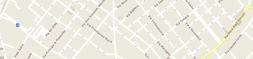 Mappa della impresa zedda giulia a SASSARI