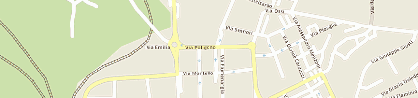 Mappa della impresa termo infissi di orani adriano a SASSARI