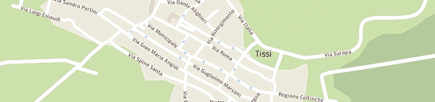 Mappa della impresa market irene di pittalis irene a TISSI