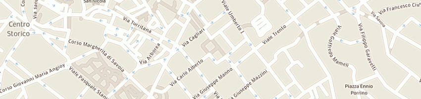 Mappa della impresa parrocchia dei cappuccini a SASSARI
