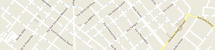 Mappa della impresa sardo pietro a SASSARI
