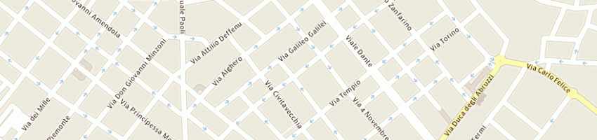 Mappa della impresa centro estetico benessere relax srl a SASSARI