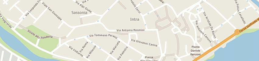 Mappa della impresa casa del cane a VERBANIA