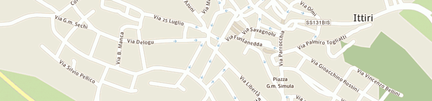 Mappa della impresa cossu giuseppina a ITTIRI