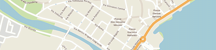 Mappa della impresa ristorante cinese la muraglia a VERBANIA