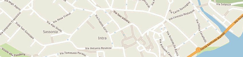 Mappa della impresa poste italiane a VERBANIA