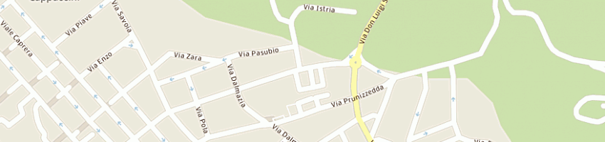 Mappa della impresa blue ortofrutta srl a SASSARI