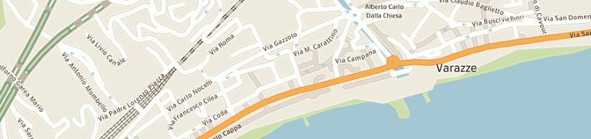 Mappa della impresa bar taverna a VARAZZE