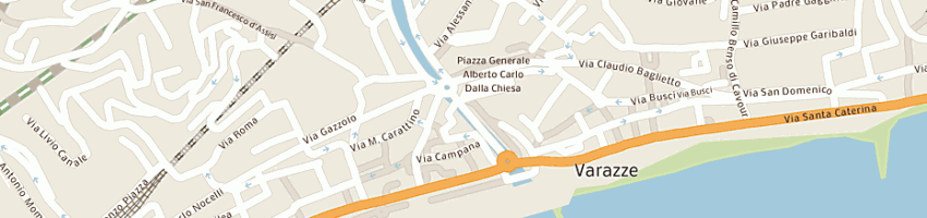 Mappa della impresa albergo giardino a VARAZZE