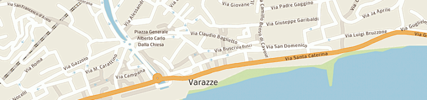 Mappa della impresa isac sas a VARAZZE