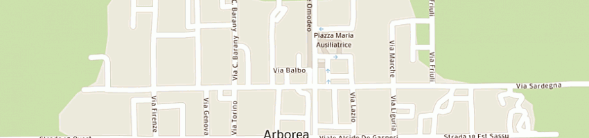 Mappa della impresa associazione provinciale allevatori a ARBOREA