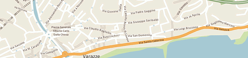 Mappa della impresa alimentari mongrifone di celestini mara a SAVONA
