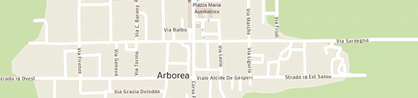 Mappa della impresa ass turistica pro loco a ARBOREA