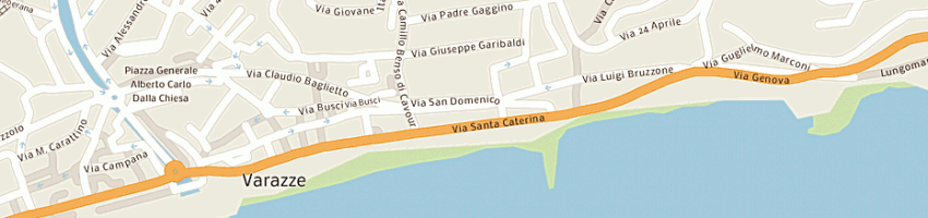 Mappa della impresa alimentari ortofrutta di pugno giovanna sas a VARAZZE