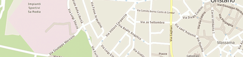 Mappa della impresa cooperativa oristanese bus 90 arl a ORISTANO