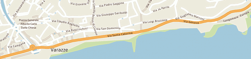 Mappa della impresa autoforniture riviera di puccio antonino e c sas a VARAZZE