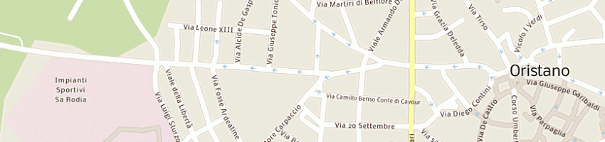 Mappa della impresa chessa simone a ORISTANO
