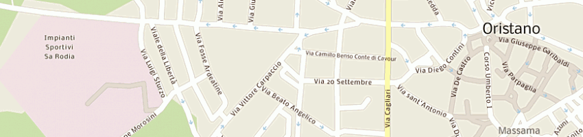 Mappa della impresa edil oristanese szm a ORISTANO
