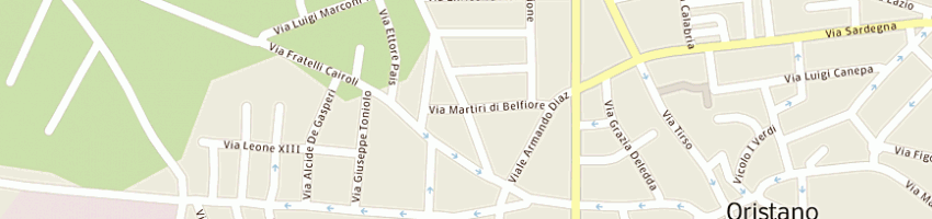Mappa della impresa albergo mistral hotel a ORISTANO