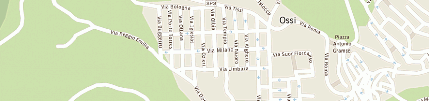 Mappa della impresa sitet di branca angelo e csnc a OSSI