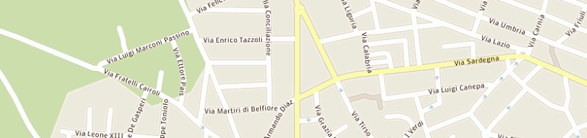 Mappa della impresa autofloris srl a ORISTANO
