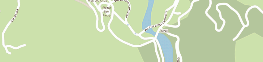 Mappa della impresa pizzeria la tana della volpe a URBE