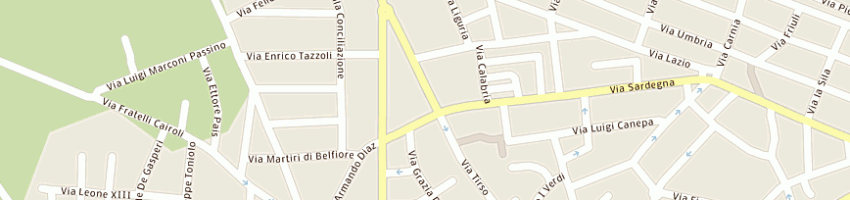 Mappa della impresa flli sanna srl a ORISTANO