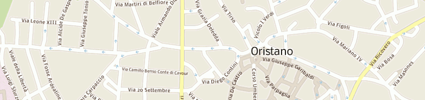 Mappa della impresa saba bianca a ORISTANO