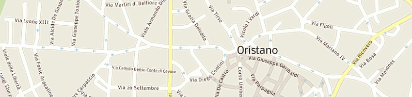 Mappa della impresa centrottica di ricci maurizio a ORISTANO