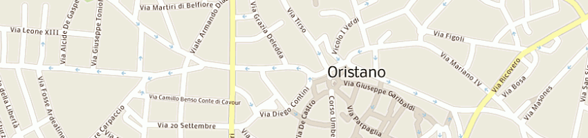 Mappa della impresa nurra a ORISTANO