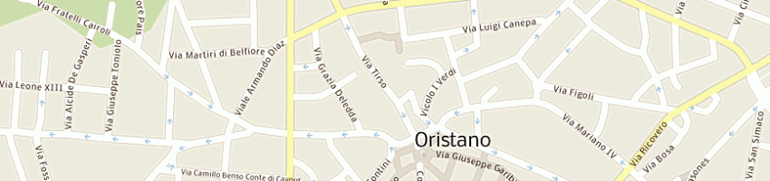 Mappa della impresa raggio marco giuseppe e c snc a ORISTANO