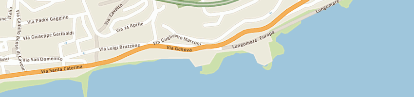 Mappa della impresa bar della scogliera di baglietto giuseppe e c snc a VARAZZE