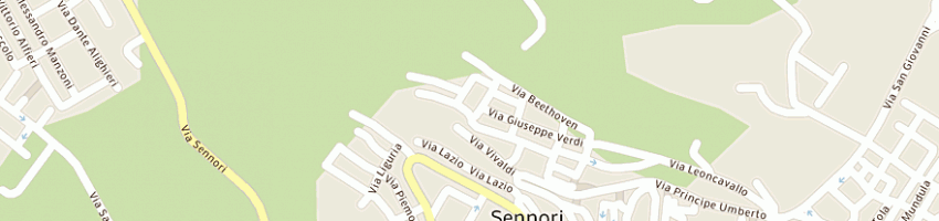Mappa della impresa urgeghe piga mario a SENNORI