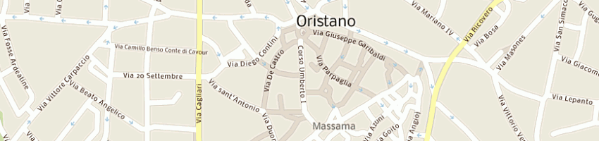 Mappa della impresa pais monica rosaria a ORISTANO