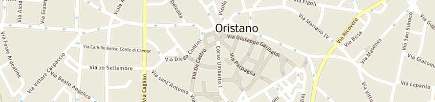 Mappa della impresa pau franco a ORISTANO